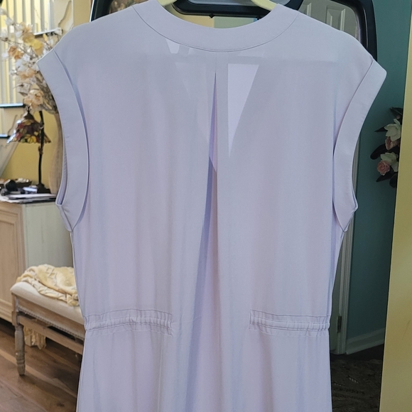 Athleta Mara Maxi Button Down Athleisure Travel Dress Pockets Lilac Twilight M - Picture 12 of 15